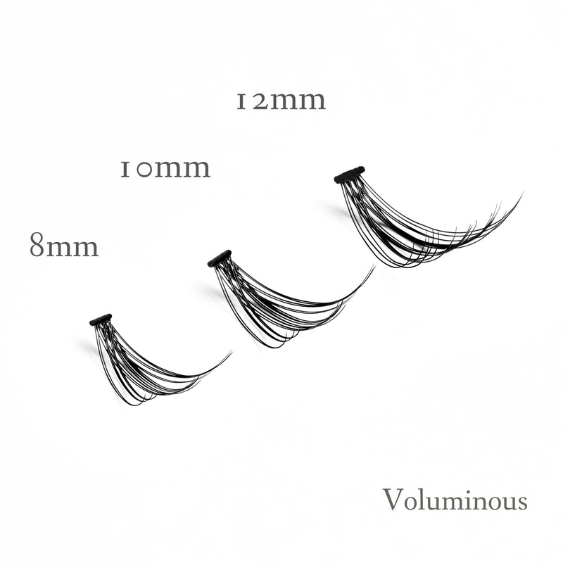 Set of Voluminous Individual Eyelashes