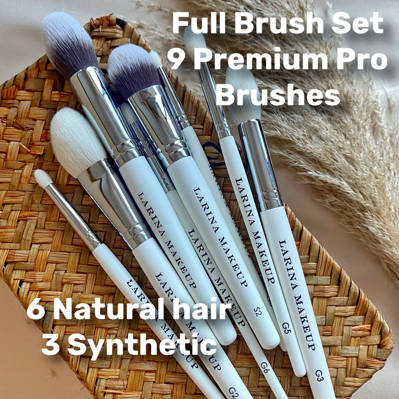 Pro Brush Set of 9 Brushes